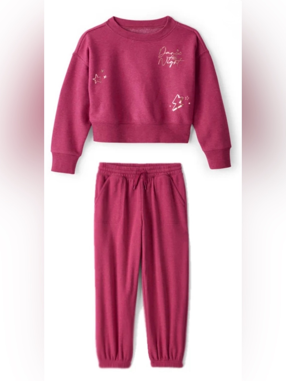 OshKosh B'gosh NWOT Pink Fleece Sweat Set 5T Top 4T Pants Mixed Sizes